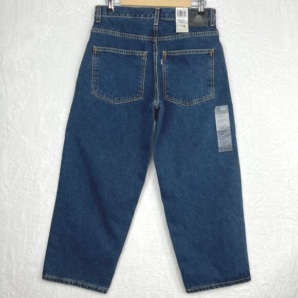 Levi’s Vintage Silvertab Baggy Jeans Husky tag Sz 31x27 actual 31x26 Blue Y2K 02 - Picture 2 of 16